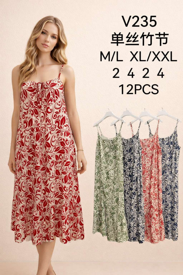 Sukienki damskie Roz M-2XL, Mix Kolor .Paczka 12 szt